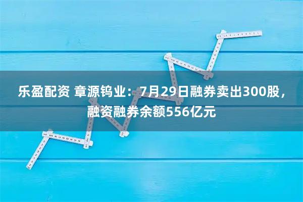 乐盈配资 章源钨业：7月29日融券卖出300股，融资融券余额556亿元