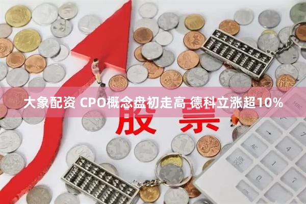 大象配资 CPO概念盘初走高 德科立涨超10%