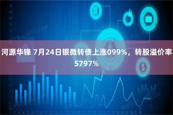 河源华锋 7月24日银微转债上涨099%，转股溢价率5797%